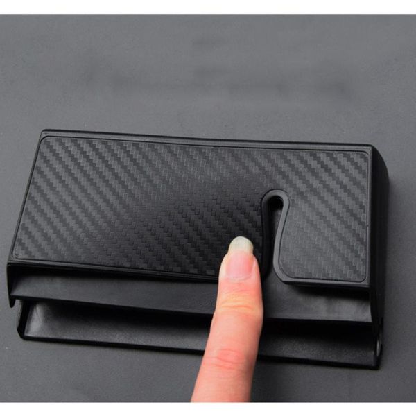 

car organizer adhesive storage box carbon fiber container organizers phone holder for - big size