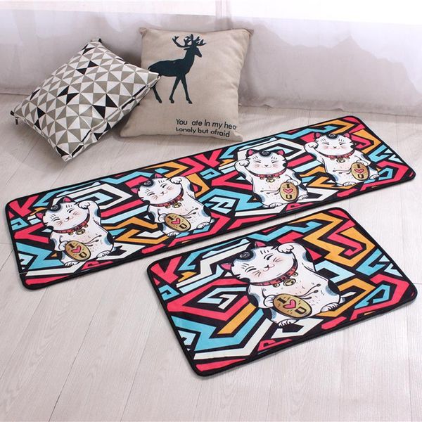 

carpets zeegle cartoon corridor mat welcome doormats absorbent kitchen area rug home bedroom bedside mats floor non-slip bath