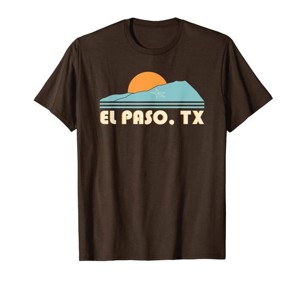 

el paso tx mountains sunset desert 915 texas tshirt, White;black