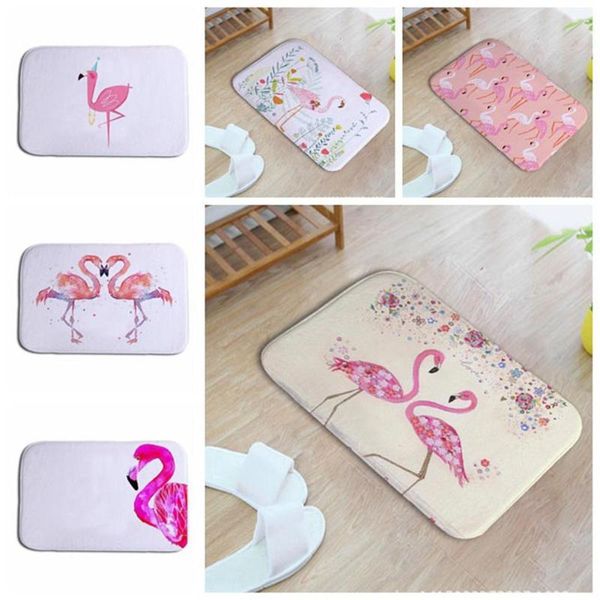 

carpets flamingo printed home bathroom kitchen anti-slip floor mat bedrooms carpet for living room decor kids cute