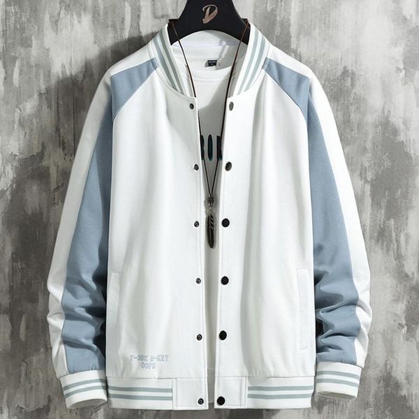 

men's jackets 2021 loose hip hop baseball men streetwear fashion printed college uniform varsity coats male casual bomber, Black;brown