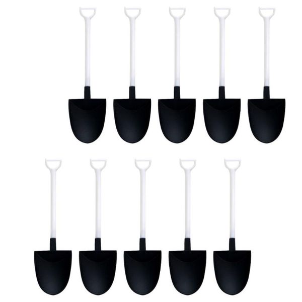 

spoons 100pcs disposable ice cream shovel shaped dessert