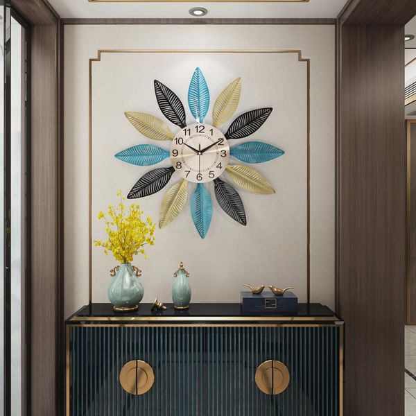 

wall clocks luxury metal large clock silent nordic living room kitchen art reloj pared decorativo