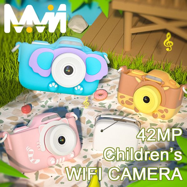 

4k children's camera 3'' touch screen camera wifi toys for girl boy children gift kids education toy camera