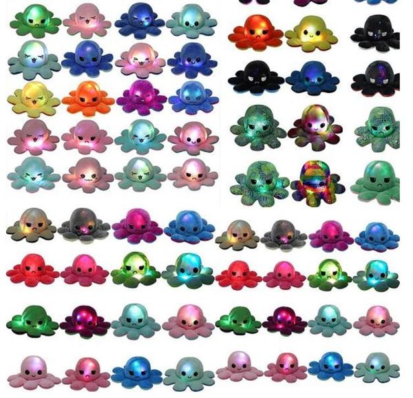 

fast us ocs toys reversible flip llighted ocs stuffed plush doll soft simulation reversible plush toys child toys gifts