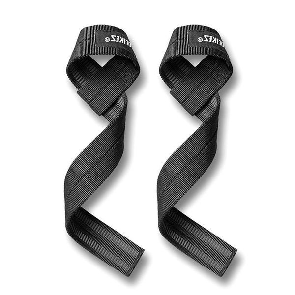 

wrist support aisport 2pcs weight lifting strap solid color adjustable anti-slip compression hand wraps belt for dead lift fitness, Black;red