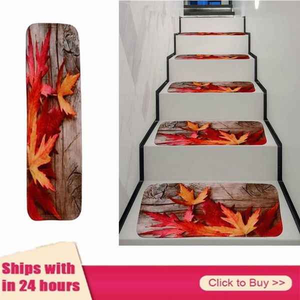 

staircase wooden self-adhesive romantic non-slip stair carpet mat floor staircase carpet protector mat safety for kid