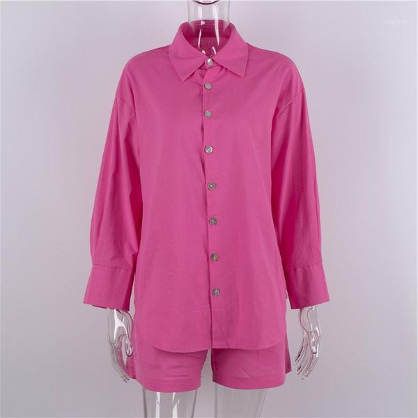 

women's tracksuits shzq casual women short set tracksuit loungewear two piece outfits oversized long shirt and high waist shorts green, Gray