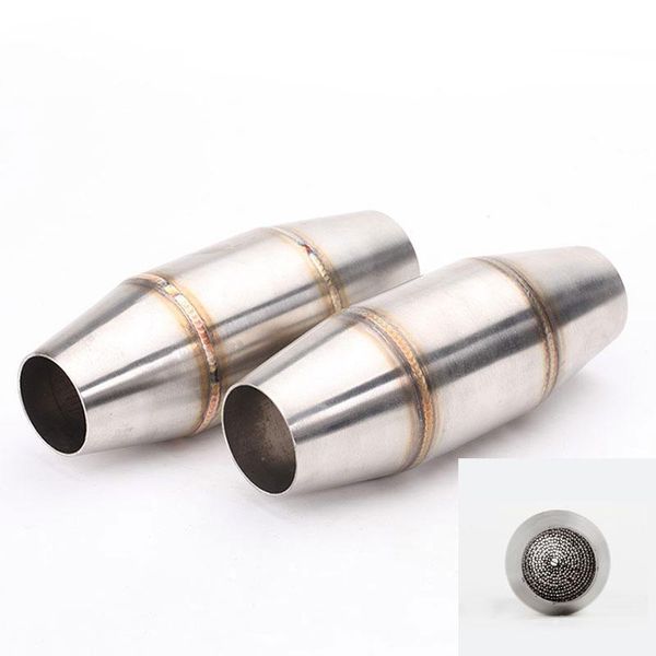 

motorcycle exhaust system universal catalyst mid pipe 35mm modified muffler expansion chamber sports escape moto katalysator motorrad
