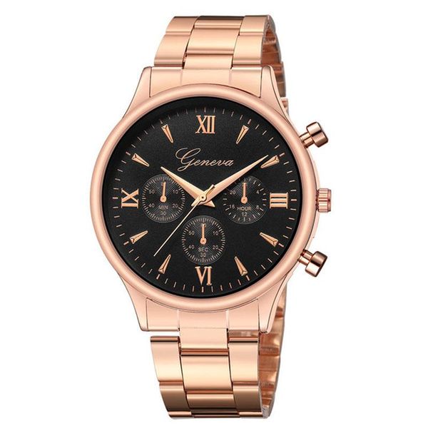 

wristwatches 2021 luxury quartz watch men watches brand male clock business mens steel band rose gold silver solid color wrist gift, Slivery;brown