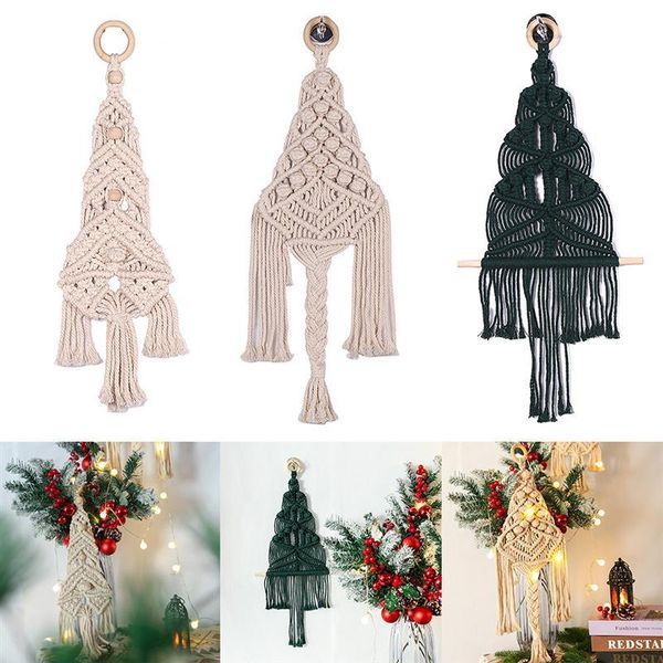 

tapestries nordic macrame tapestry anti-static anti-bacterial odorless christmas wall hanging tapestry, simple modern hand-woven