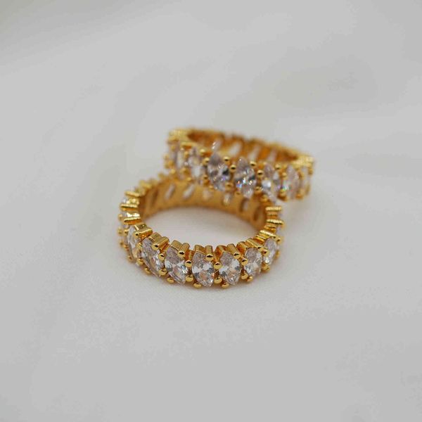 

fashion daily simple band diamond gold zircon ins style real ring, Silver
