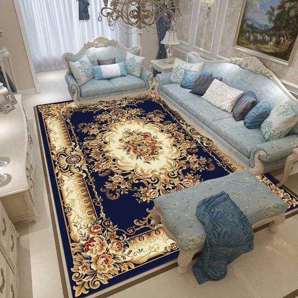 

carpets european luxury large living room sofa and tea table pattern carpet bedroom house model design style short velvet