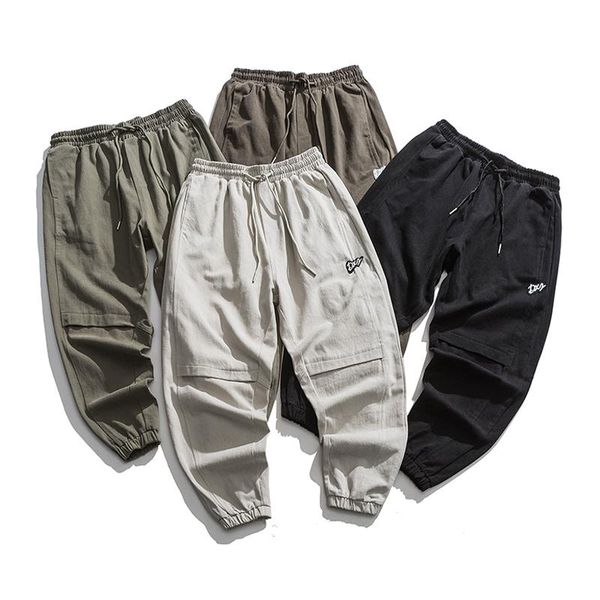 

men's pants old fall studio four-color trousers casual, Black