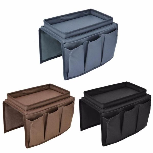 

4 pockets storage bag practical chair couch mobile phones sofa arm magazine storage bags tray home holder organizer