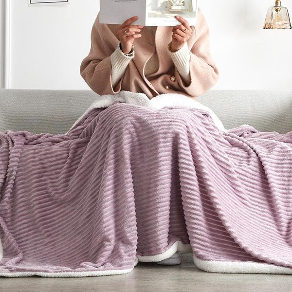 

knee blanket on the sofa magic velvet blanket and bedspreads for home solid color fleece on the bed soft quilt cover