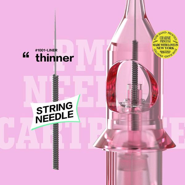 

tattoo needles 5/10 pcs 1001rl tattoos pen machines safe disposable 0.30mm pink single supplies microneedling microshading