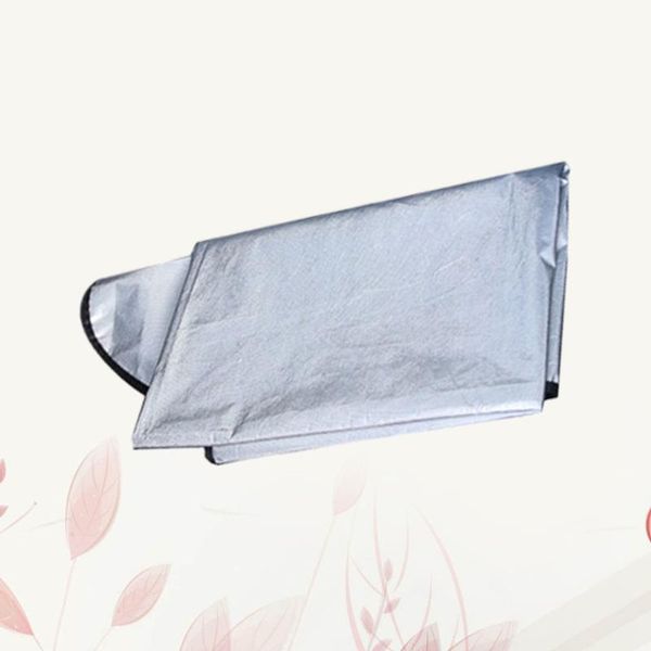 

car sunshade 1pc universal windshield cover front snow anti-frost covers sun rain protector for vehicle sedan (silver)