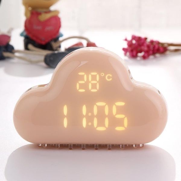 

other clocks & accessories intelligent cartoons alarm clock lovely luminous creativity kids bedroom nixie alarm-clock electronic saat home d