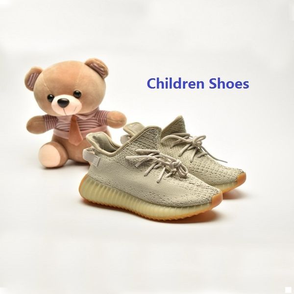 

dunks black grey carbon knit breathable children running shoes boy girl youth kid sport kaws sneaker size 26-35