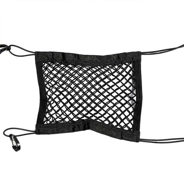 

car organizer front seat storage block net pocket universal double bag