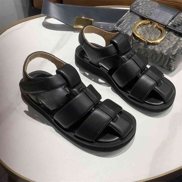

70% off wholesale sandals flip-flops leather woven sandals for, Black