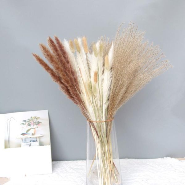 

decorative flowers & wreaths natural material shooting props plant stems reed dried bouquets pampas grass real flower tails
