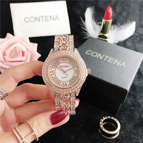 

wristwatches relogio feminino watch for women digital design ladies dress diamond watches bracelet quartz clock montre femme, Slivery;brown
