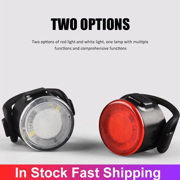 

bike lights rear tail light usb rechargeable cycling led bicycle helmet backpack sport lamp accessories