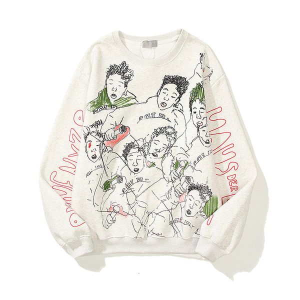 

men's hoodies & sweatshirts hoodie, made of cotton and veet, with graffiti print, thick wool coat, , 2021, a155, Black