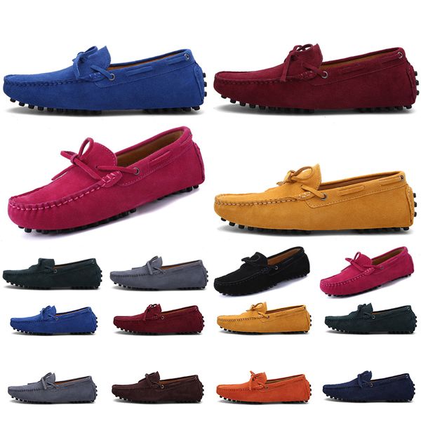 

2021 non-brand men running shoes triple black dark green royal blue brown yellow red mens fashion trainer sneakers outdoor jogging walking