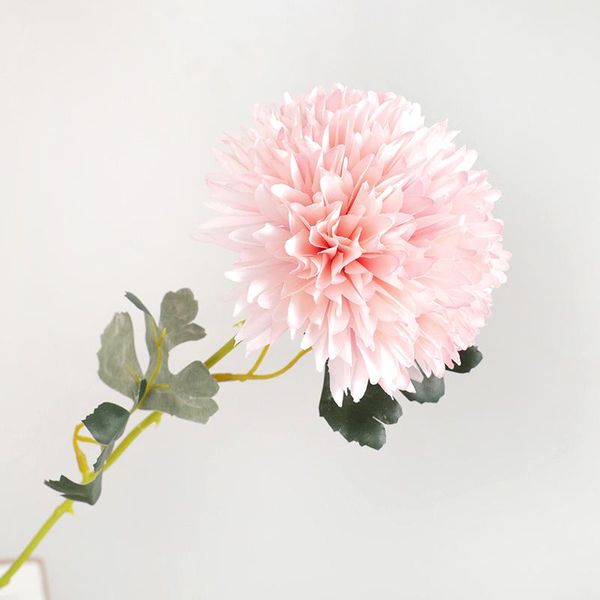 

decorative flowers & wreaths artificial flower large table tennis chrysanthemum single bunch55cm,home decoration,wedding road guide arrangem