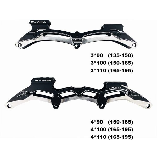 

speed inline skates frame fit for 3 or 4*90/100/110mm speed wheels 7000 aluminium alloy base patines bracket