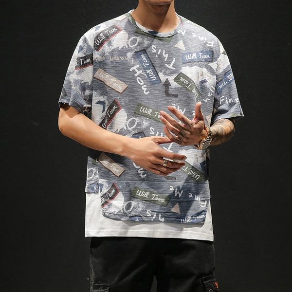 

men's t-shirts 2021 brand clothing 6 colors o neck t shirt men fashion tshirts camouflage retro casual for male m-5xl tees, White;black
