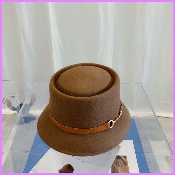 

new winter bucket hat women soild wool caps hats mens designers casquette fashion fair maiden ladies baseball cap webbing formal d2110071f, Blue;gray