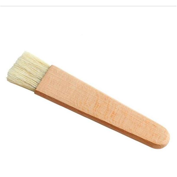 

barbecue oil brush with bristle natural beech wood handle flat pastry bbq baking household kitchen roast basting jllsdk soif