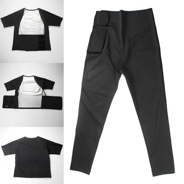 

gym clothing women short sleeve /long pants sport fitness sweating clothes fdx99, White;black