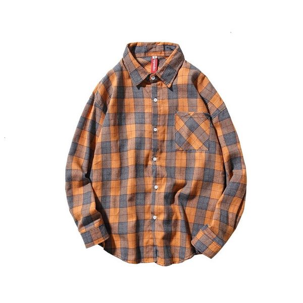 

2021 men's plaid shirts long sleeves new spring autumn plus oversize m-5xl kkcl, White;black