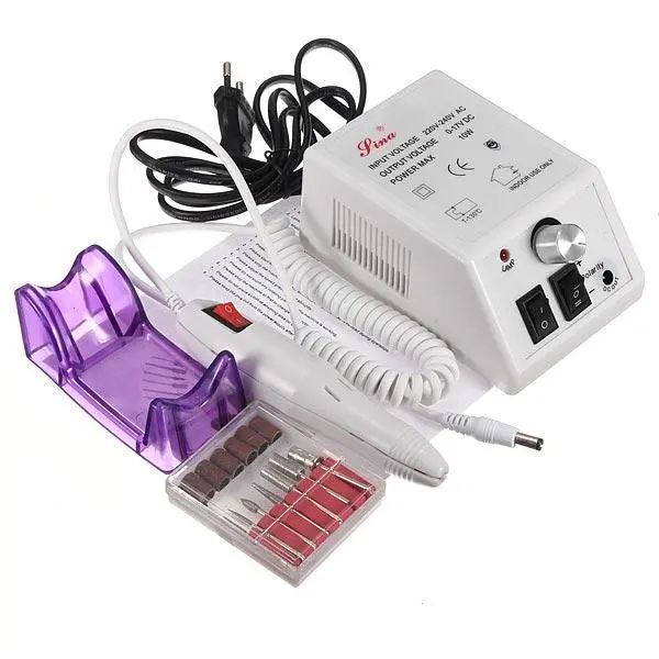

220v pro electric drill nail art machine manicure pedicure kit set, Silver
