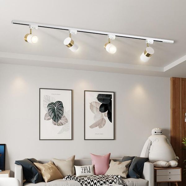 

track lights minimalist spotlight ceiling lamp household cloakroom surface mounted downlight living room small