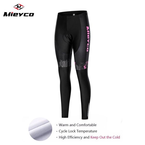 

racing pants women cycling winter thermal fleece downhill mtb bicycle tights trousers culotte ciclismo hombre invierno 5d gel pad, Black;blue