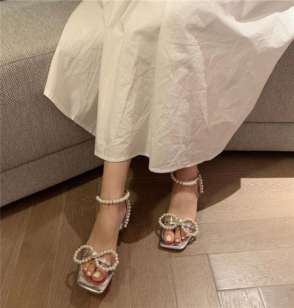 

clear heels beige heeled sandals med female shoe 2021 summer buckle strap square toe black medium block girls comfort new bow pe