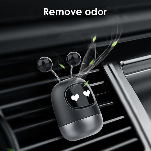 

car air freshener cute robot shape outlet perfume clip non-toxic diffuser aroma