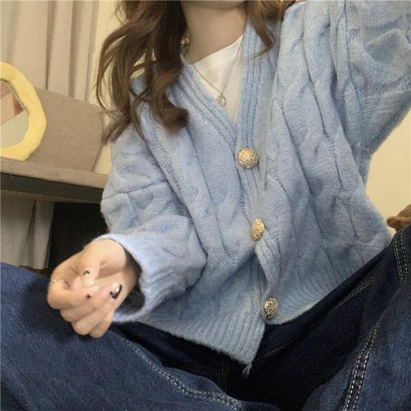 

women's knits & tees real s v-neck sweater cardigan coat, White