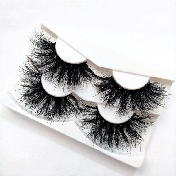 

false eyelashes hbzgtlad 2 pairs 25mm dramatic long 3d mink with custom eyelash packaging boxes makeup lashes