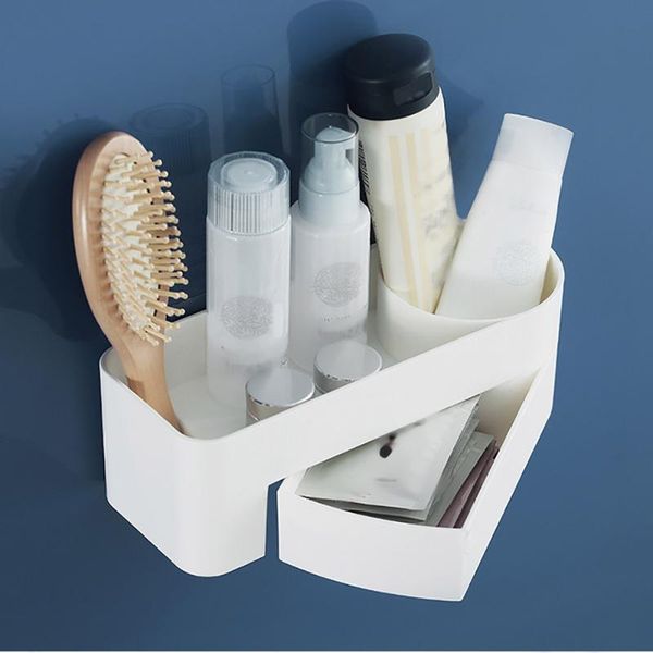 

bathroom storage & organization 1pcs rotatable organizer wall mounted for kitchen shelf corner shower shampoo holder