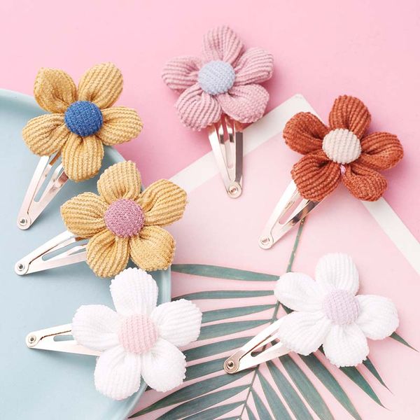 

8pcs/set korean flower baby hair clips for kids girls hair accessories hair barrette hairpins cute child fashion hairclip, Slivery;white