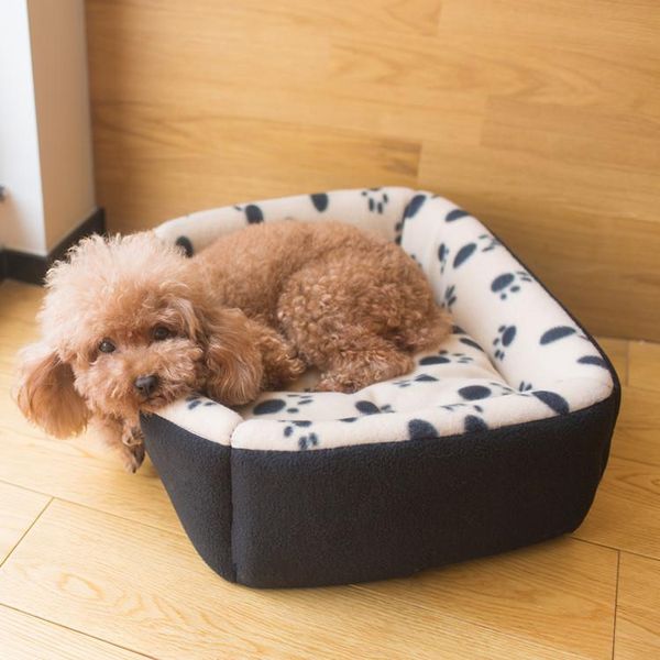 

pet dog bed & sofa foldable kennel dog bed warming house soft dot cat nest for small medium dogs pet house