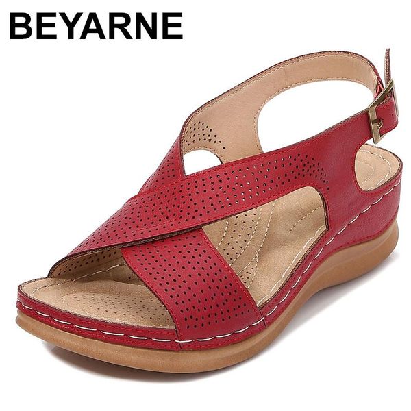 

beyarne concise summer flat sandals new arrival ins elegant platform sandals women comfy wedges shoes woman, Black