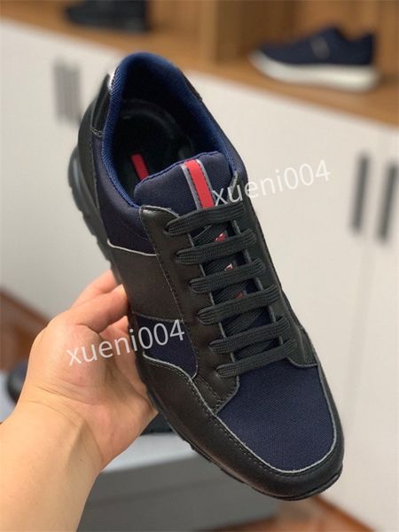 

brand mens designer sneakers b25 trainers shoes running shoes men valentinoes casual espadrilles flats genuine leather brand racer luxury sh, Black